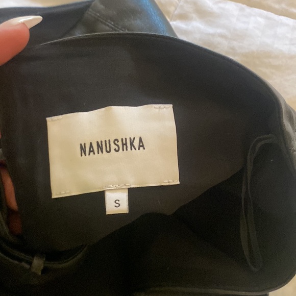 Nanushka Dalhia vegan leather tube top. Lace up back. Small. Never worn. No tags - Picture 5 of 5